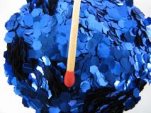 Obrázek k výrobku 16639 - Šestiúhelníky - glitry prům. 4 mm modré