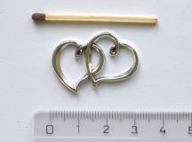 Obrázek k výrobku 16901 - Přívěšek  - dvojité srdce stříbrné
